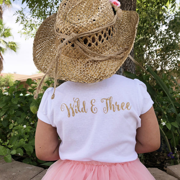 Gold Wild & Three Peach Tutu Outfit