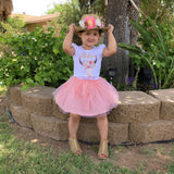 Gold Wild & Three Peach Tutu Outfit