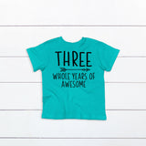 ONE TWO THREE Whole Years of Awesomeness Top
